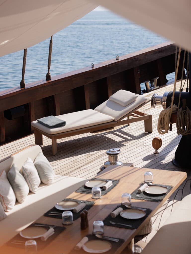 Vela Luxury Yacht Charter Indonesia - Foredeck