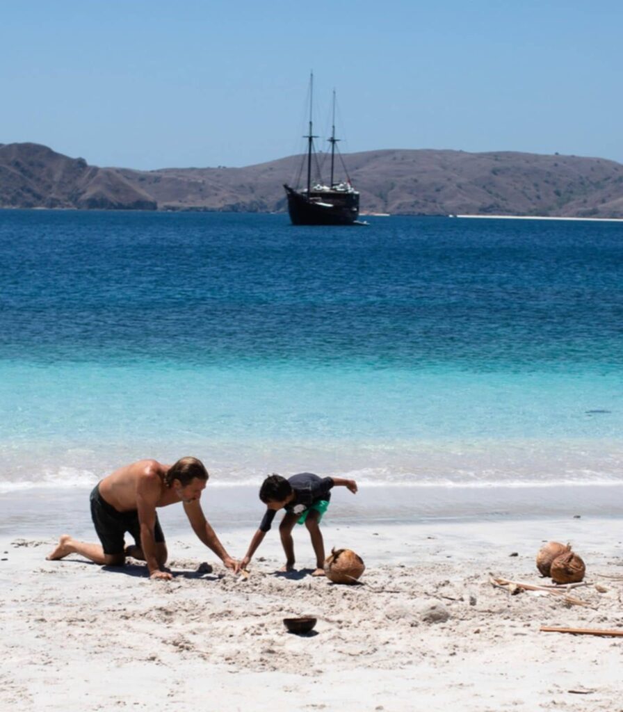 Family-friendly adventures on a private yacht charter in Indonesia