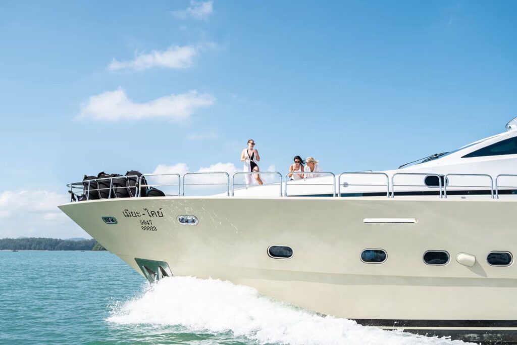 Luxury yacht charter Thailand vacation White Lotus Locations