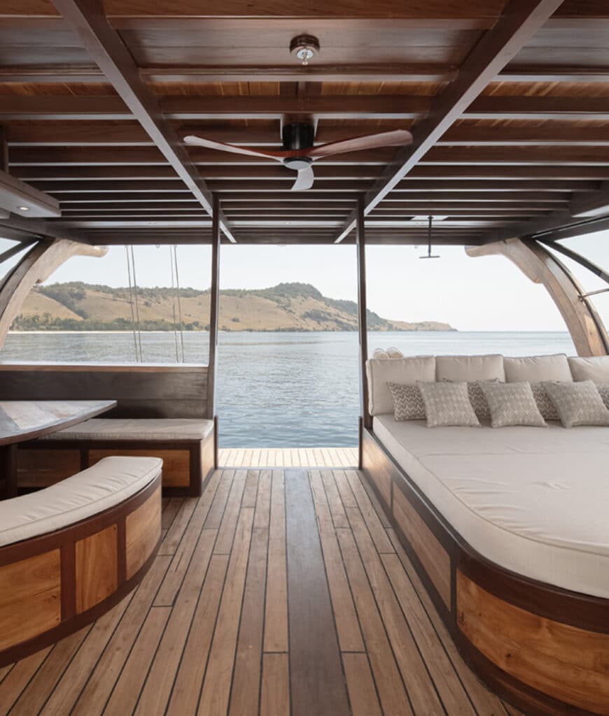 Sanya Luxury Yacht Charter Raja Ampat Master Cabin Pivate Terrace